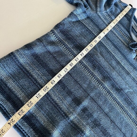 Ralph Lauren Blue Striped Tie V-Neck Pullover Sweater Long Sleeve Women's Size L - Picture 9 of 9